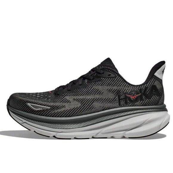 Hoka One One Clifton 9 Shoes 'Black Outer Orbit' 1127895-BCKT Men's 8.5 (D) 42 - Picture 1 of 7